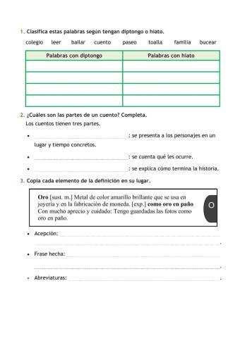 Ficha repaso tema 1 Lengua