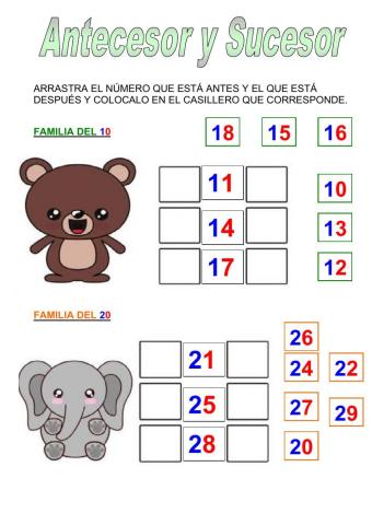 Antecesor y Sucesor