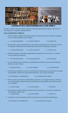 Literatura ontemporánea española