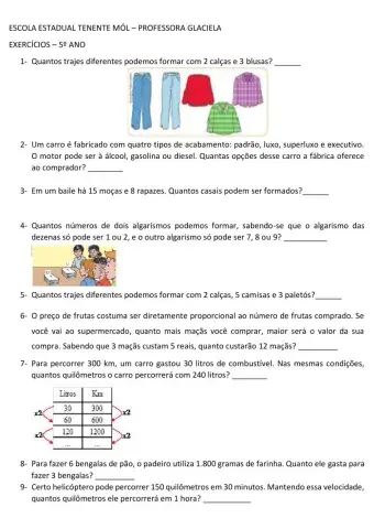 Situações problema