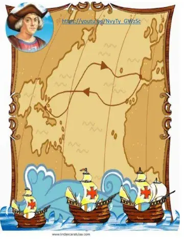 Descubrimiento de américa con pictogramas