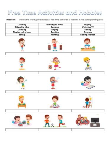 Free Time Activities and Hobbies