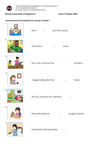 Latihan Bahasa Sunda-Pangajaran 3