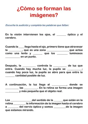 La formación de imágenes