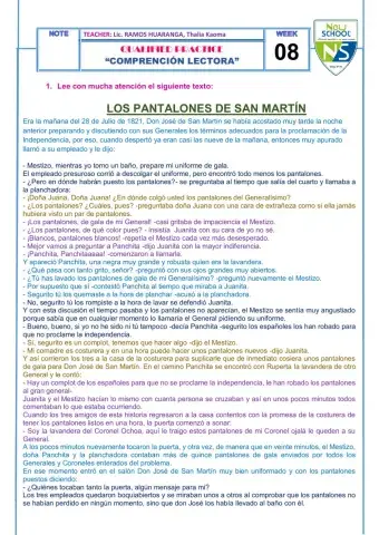 Comprensión lectora