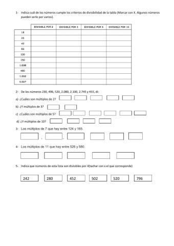 Multiplos y divisores