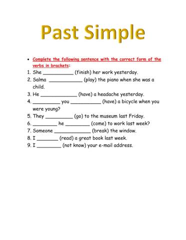 Past simple