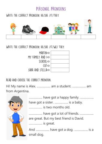 Personal pronouns