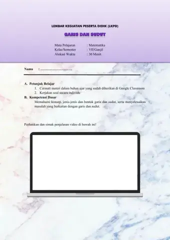 Lkpd garis dan sudut