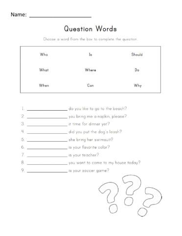 Question words
