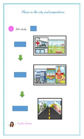 Places in the city and prepositions