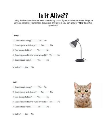 Is It Alive?