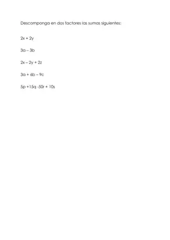 Factor Comun- Nivel Simple