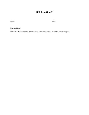 JPR Practice 2