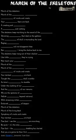 Song March of the skeletons