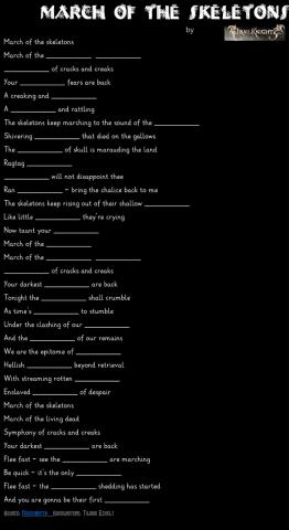 Song March of the skeletons
