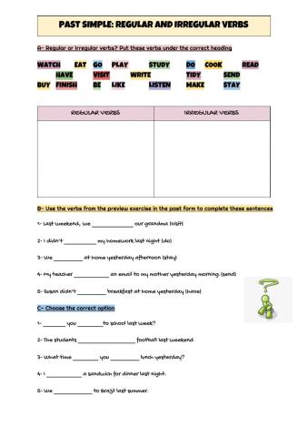 Past simple- Regular and Irregular verbs