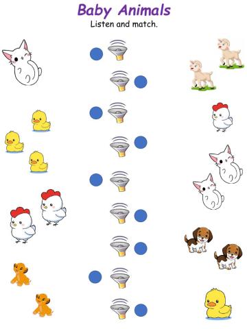 Baby animals Matching
