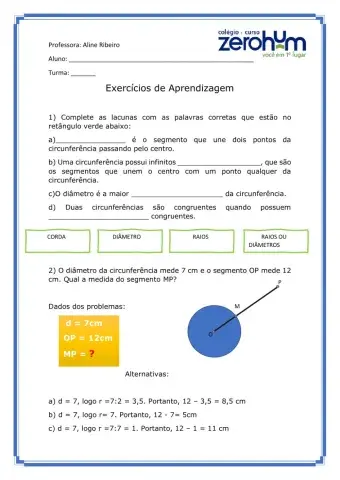 Círculo e Circunferência