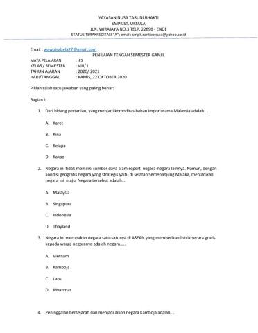 Ujian Mid Semester 1