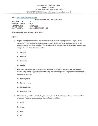 Ujian Tengah Semester