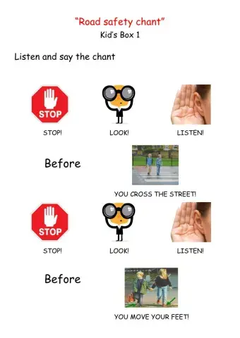 Kid'sBox 1. Road safety chant