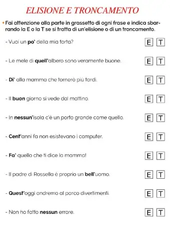 Elisione o troncamento?