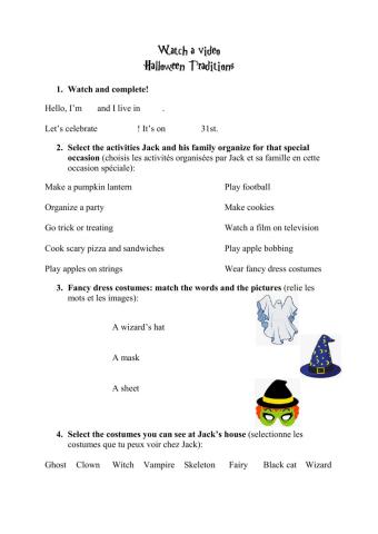 Halloween Traditions