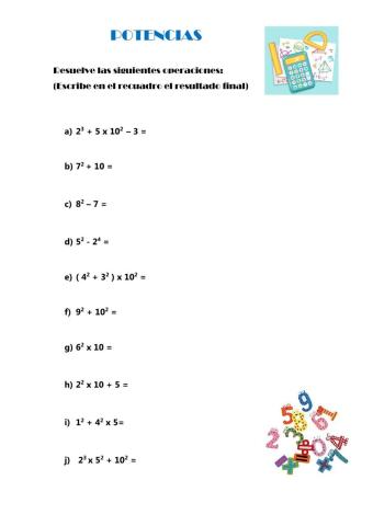 Cálculo de potencias