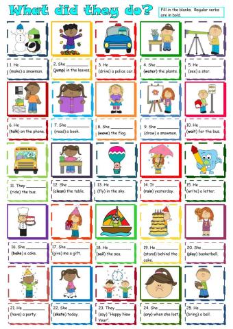 Simple Past for Young Learners