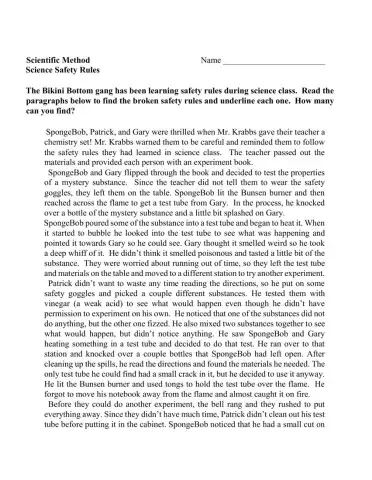 Spongebob Lab Safety