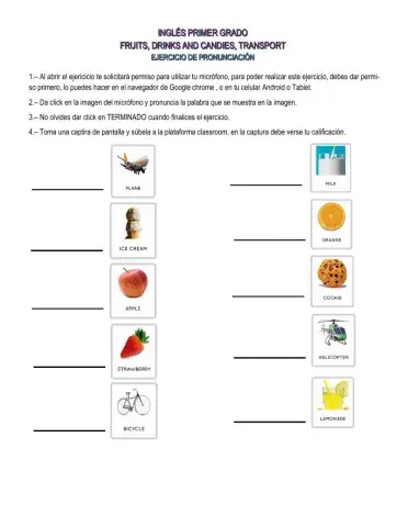 Fruits,drinks, transport