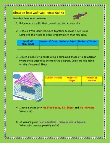 Solid Shapes  Grade 4