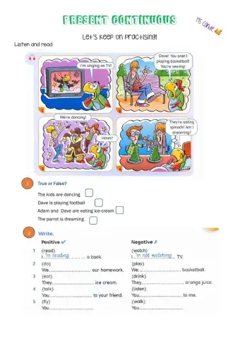 Present Continuous Act 4