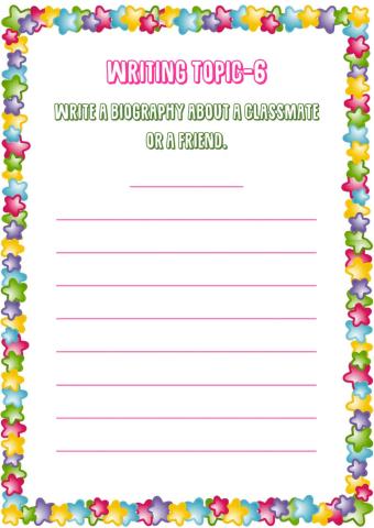 Writing-6 for 5th Grades