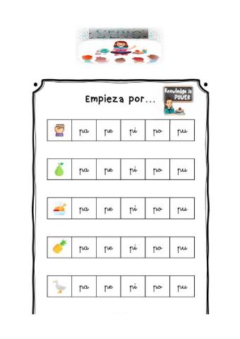 Conciencia fonológica P
