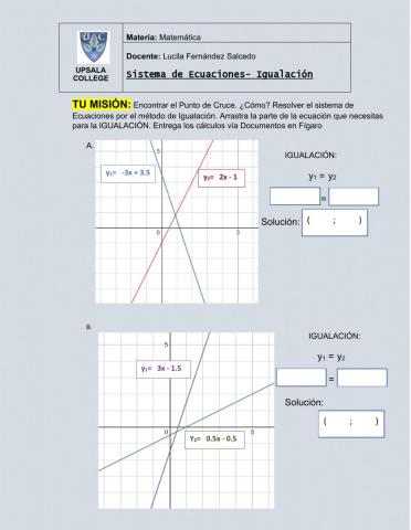 Sistema de ecuaciones