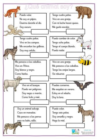 ¿Qué animal soy?