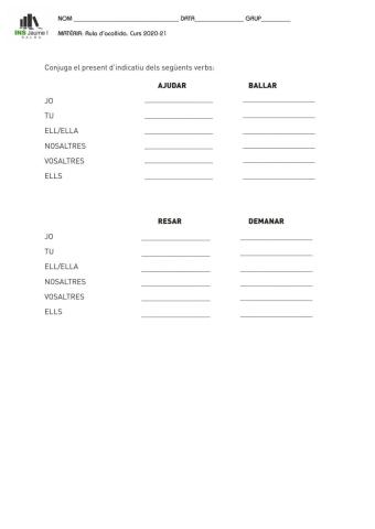 Present d’indicatiu