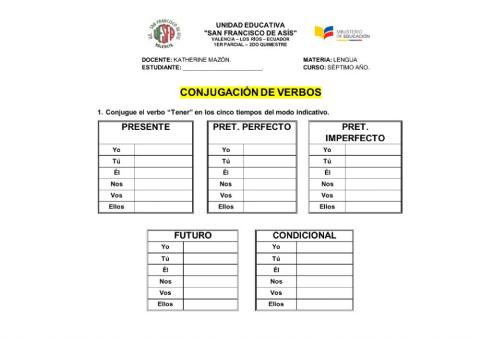 Conjugación de verbos