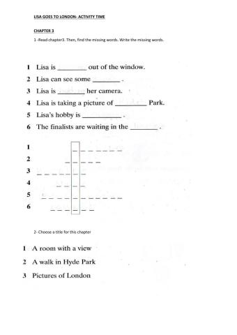 Reading lisa goes to london