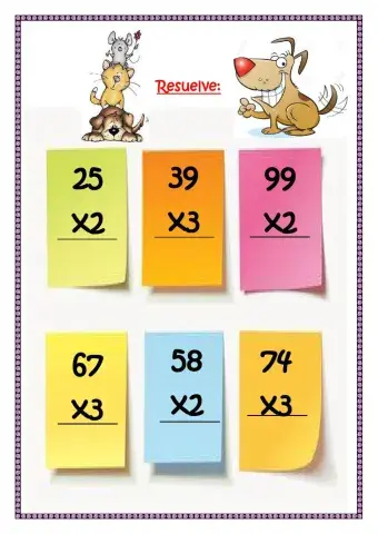 Cuentas de multiplicación