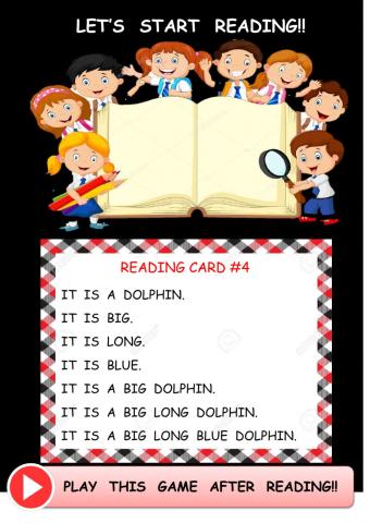 Reading card -4