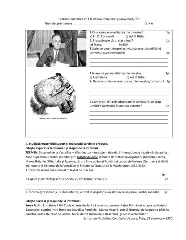 Evaluare sumativa-CES