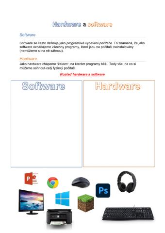 Hardware a software
