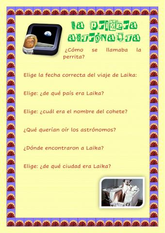 La primera astronauta