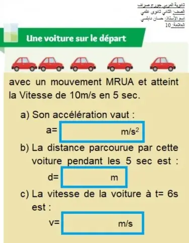 Mouvement Rectiligne