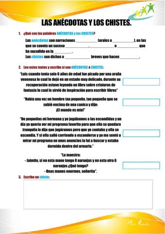 Anécdotas y chistes