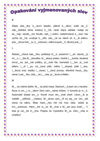 Vyjmenovaná slova
