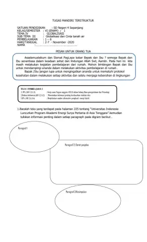 LKPD Tema 4 ST.3 PB.1 Kelas 6